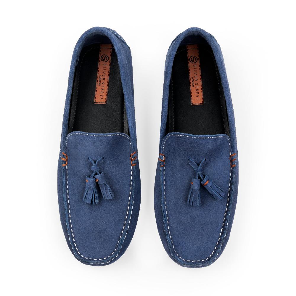 Silver Street London Suede Leather Driving Loafers
