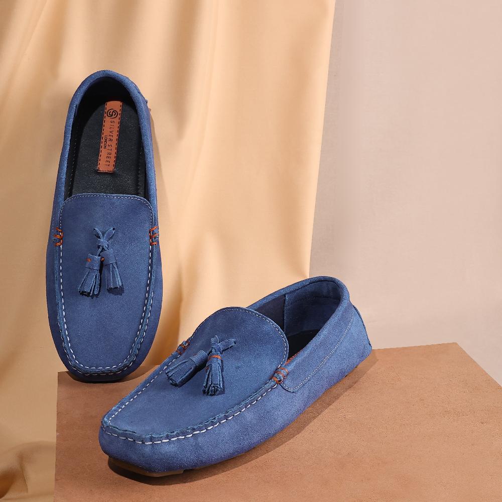 Silver Street London Suede Leather Driving Loafers