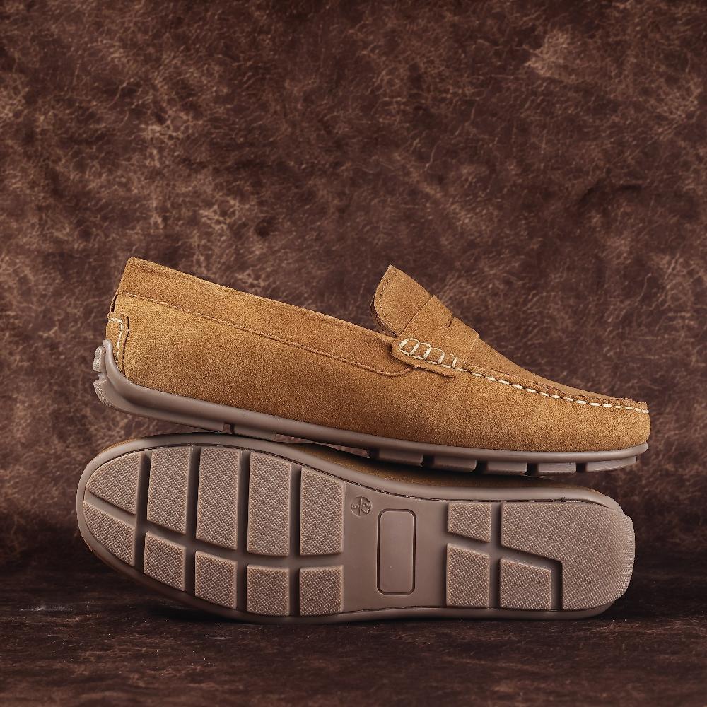 Silver Street London Suede Leather Driving Loafers