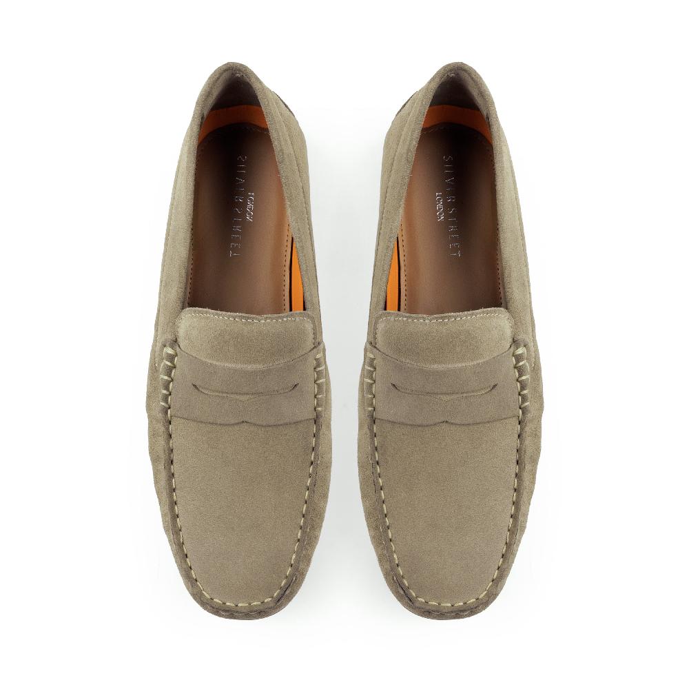 Silver Street London Suede Leather Driving Loafers