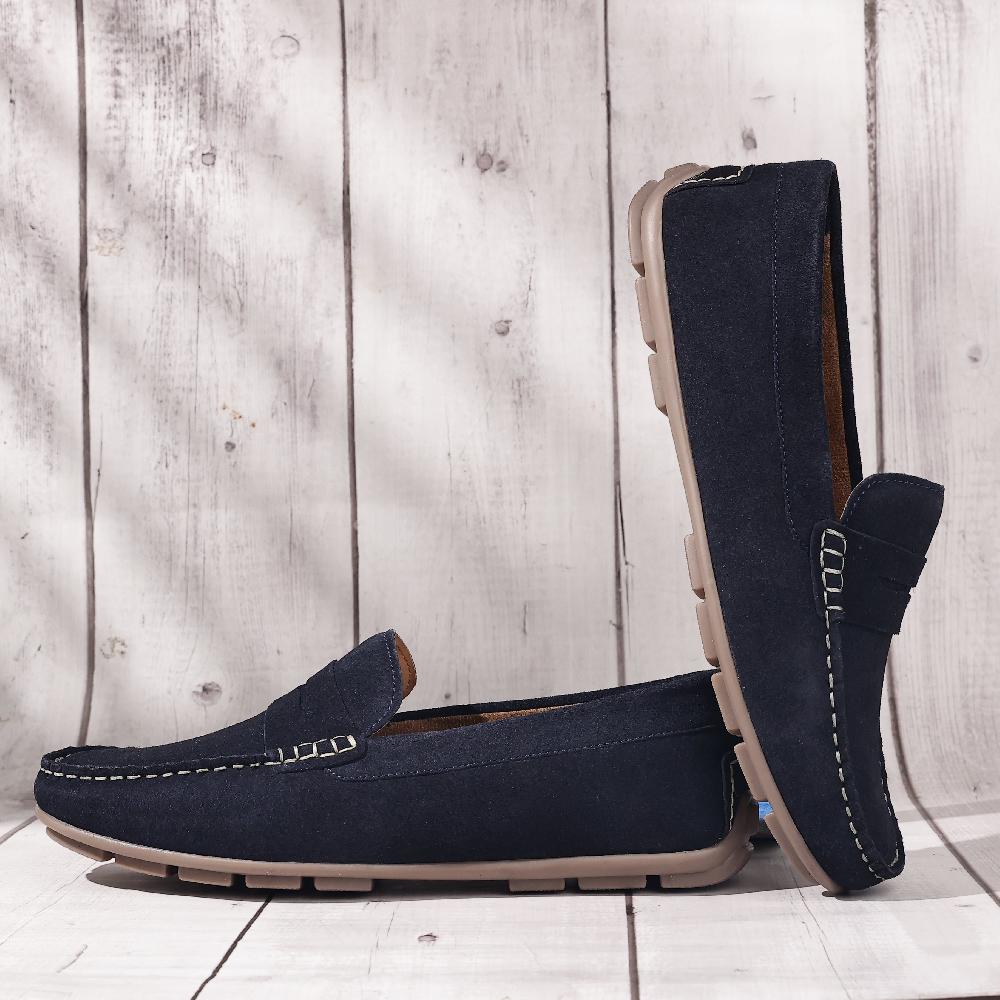 Silver Street London Suede Leather Driving Loafers
