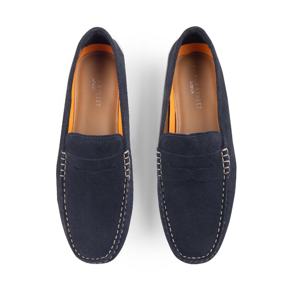 Silver Street London Suede Leather Driving Loafers