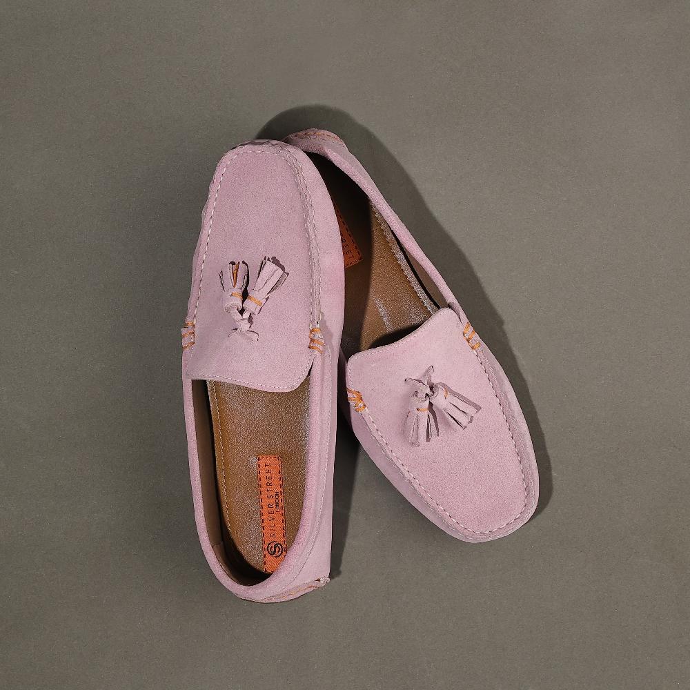 Silver Street London Suede Leather Driving Loafers