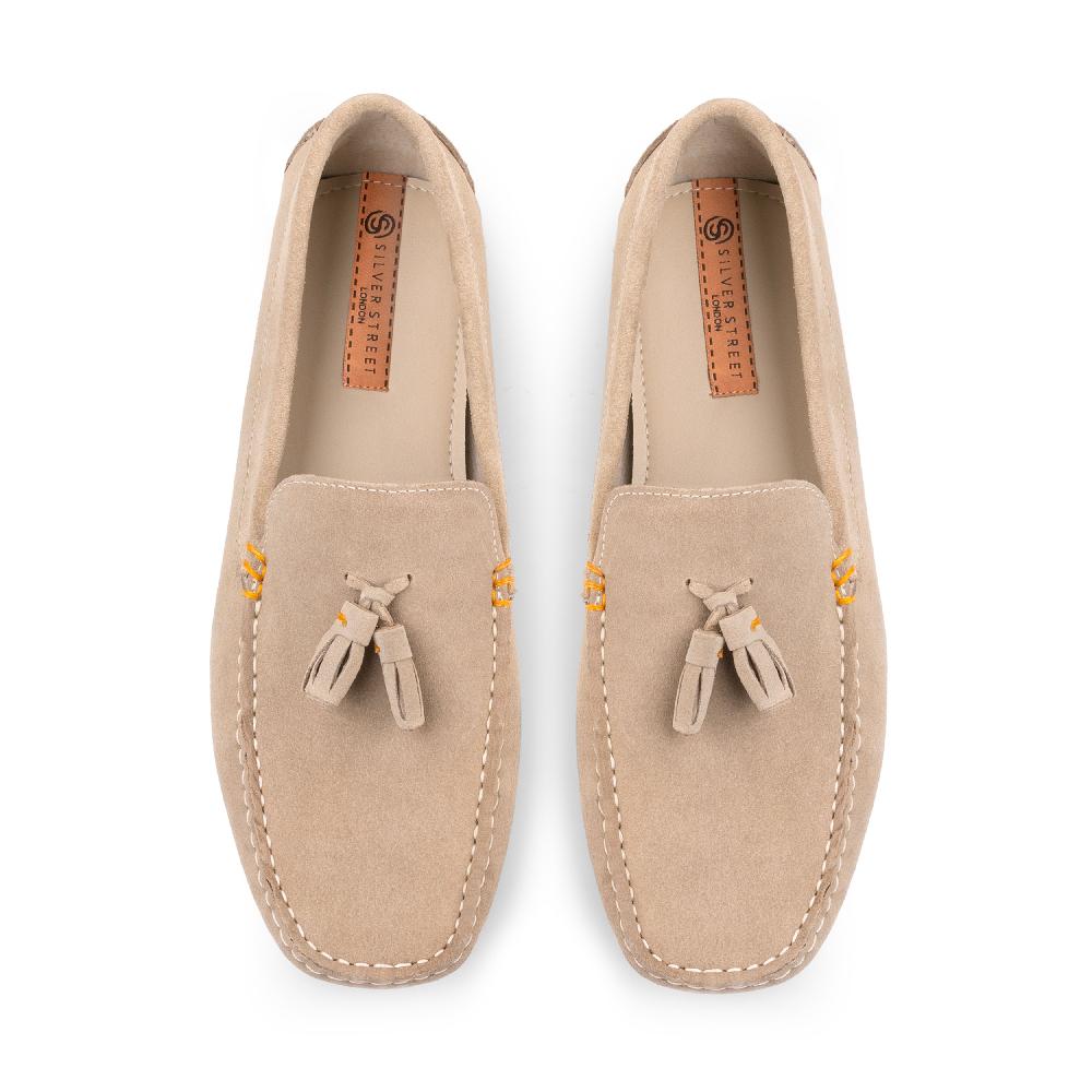 Silver Street London Suede Leather Driving Loafers