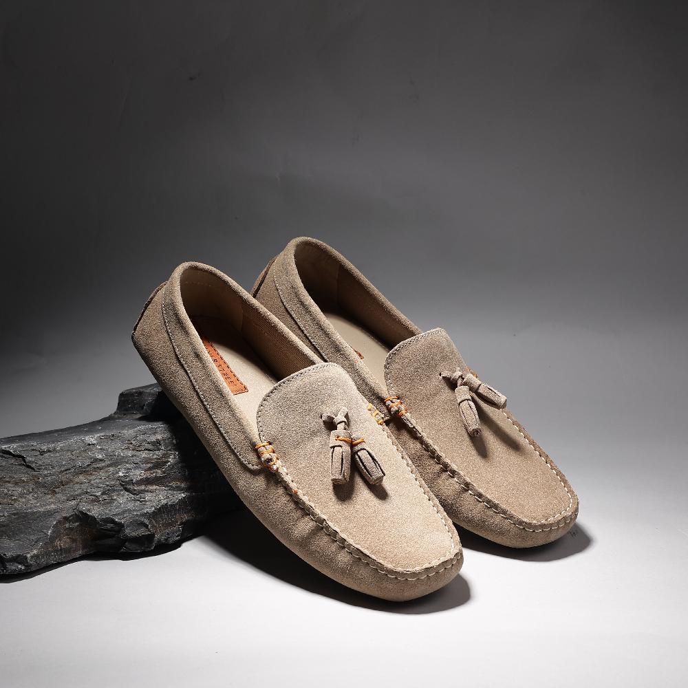 Silver Street London Suede Leather Driving Loafers