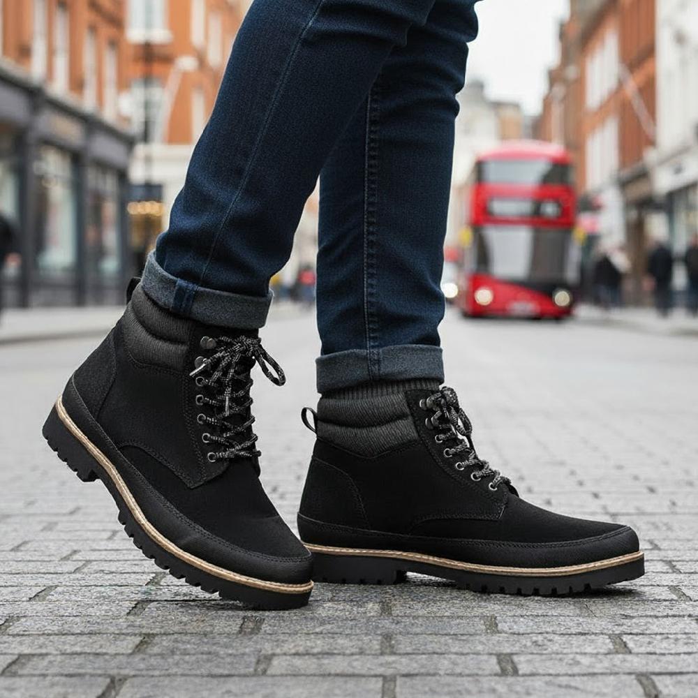 Silver Street London Suede Leather Hiker Boots