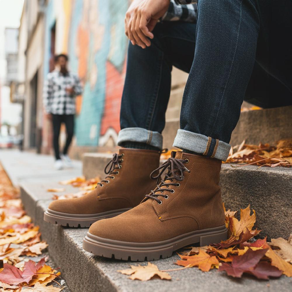Silver Street London Suede Leather Lace Up Boots