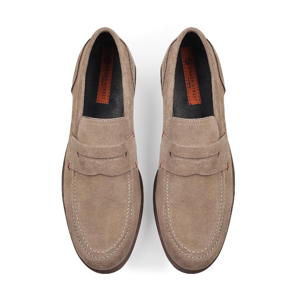 Silver Street London Suede Leather Penny Loafers