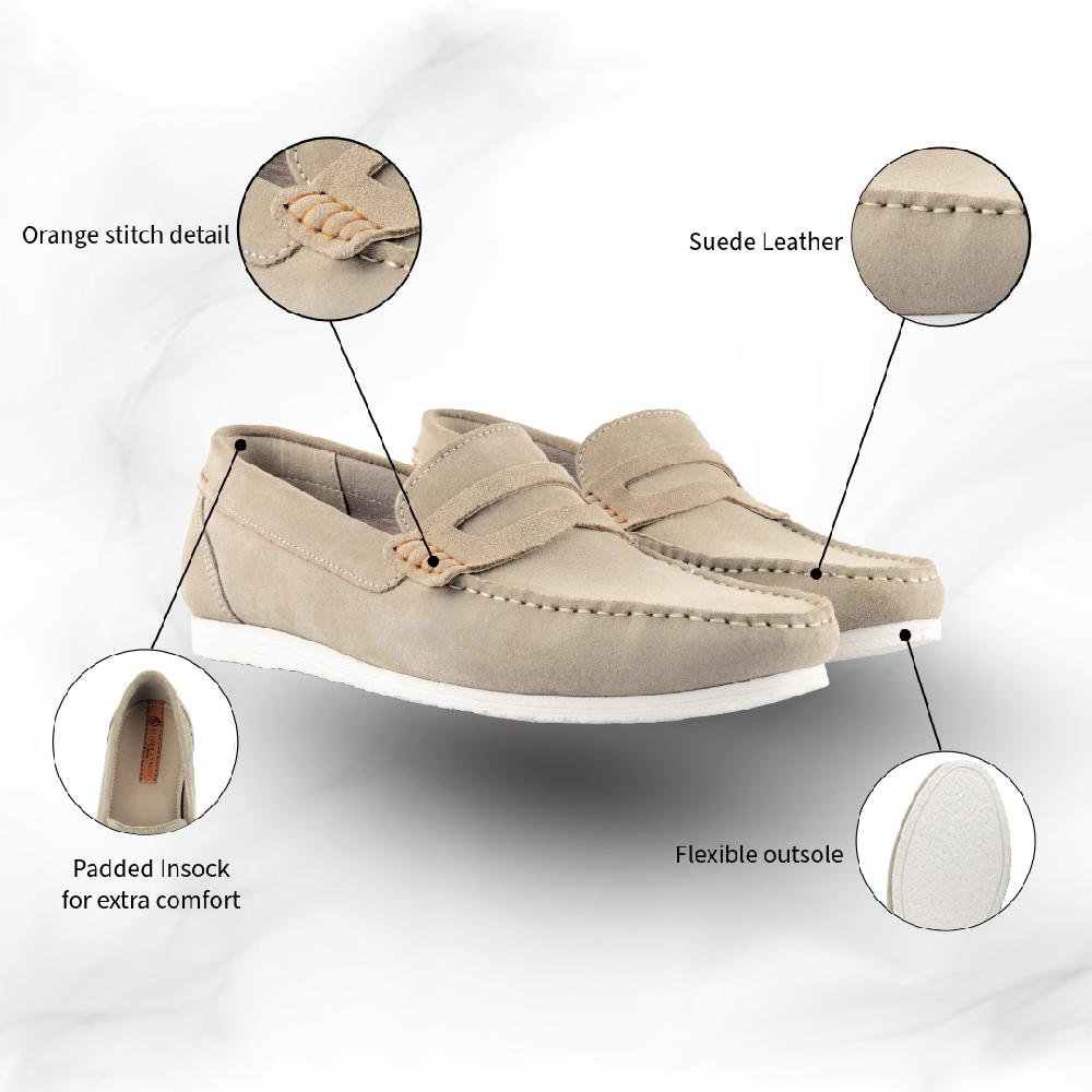 Silver Street London Suede Leather Penny Loafers