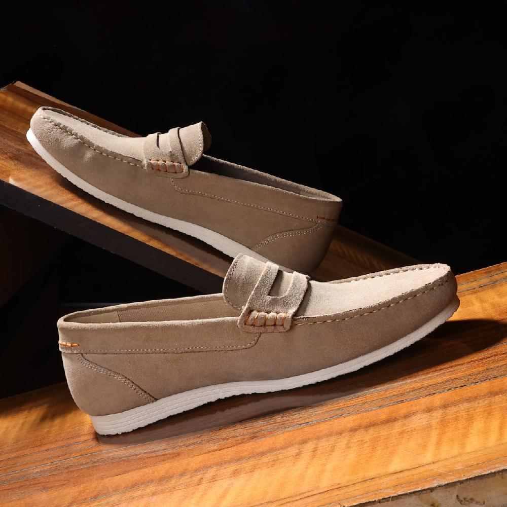 Silver Street London Suede Leather Penny Loafers