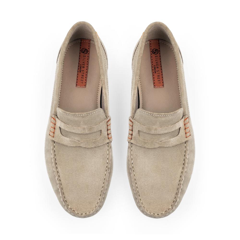 Silver Street London Suede Leather Penny Loafers
