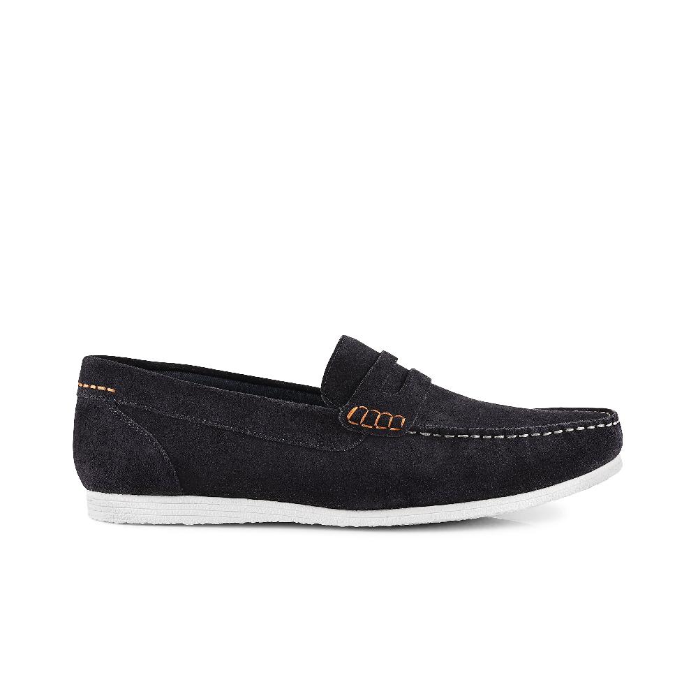 silver street london Suede Leather Penny Loafers