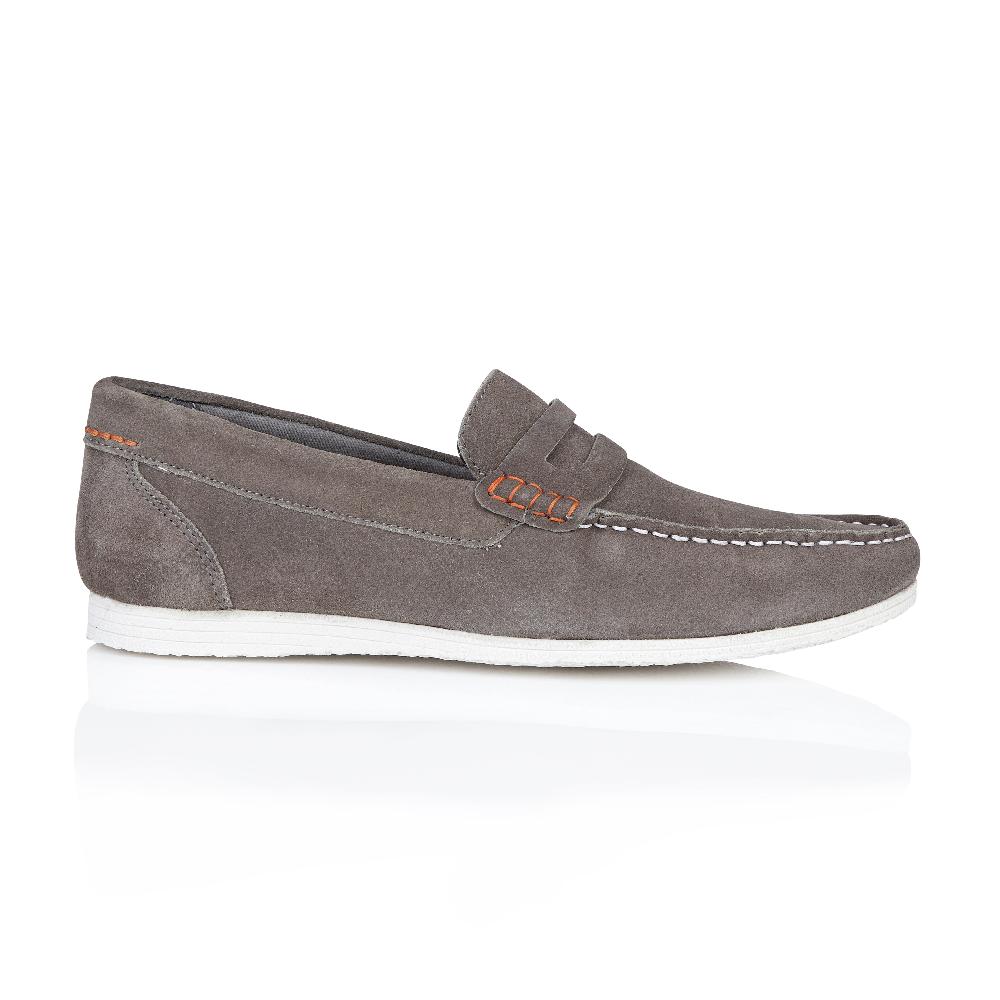 silver street london Suede Leather Penny Loafers