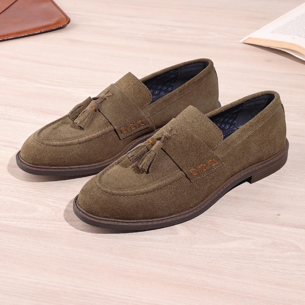 Silver Street London Suede Leather Tassel Loafers