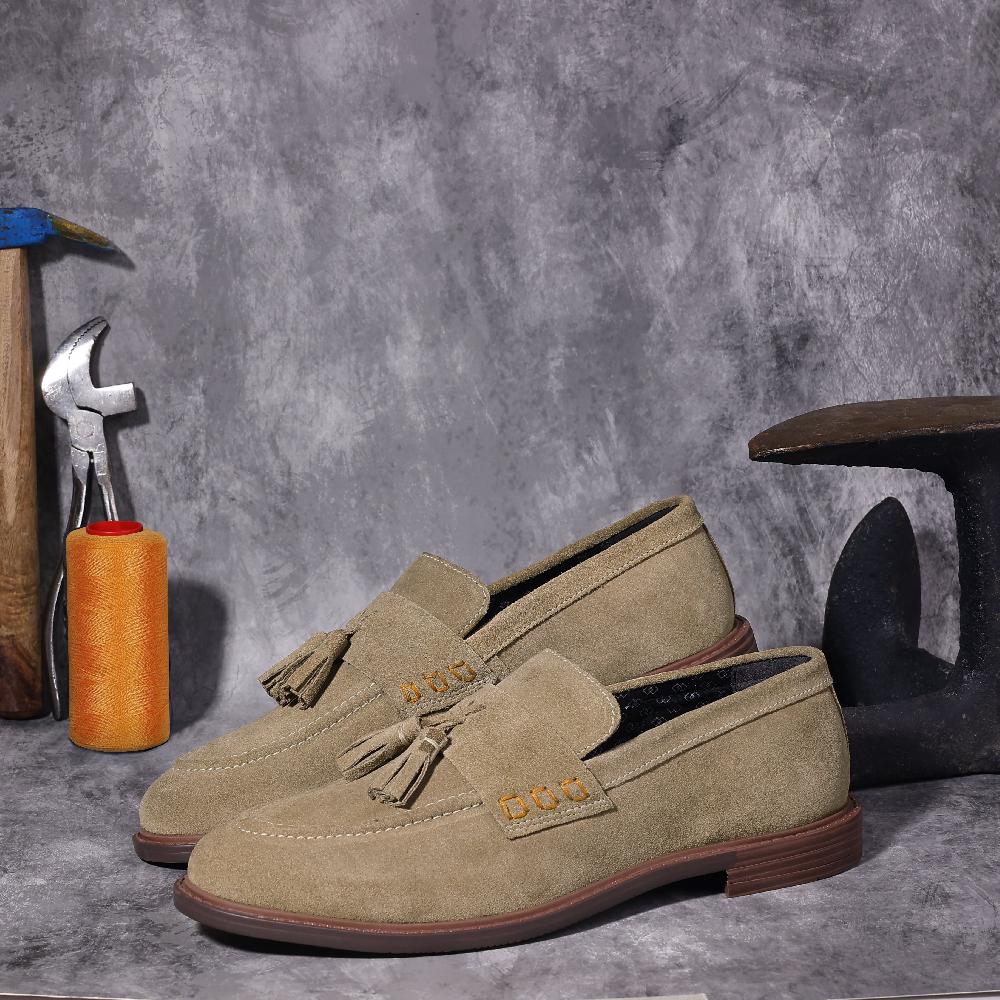 Silver Street London Suede Leather Tassel Loafers