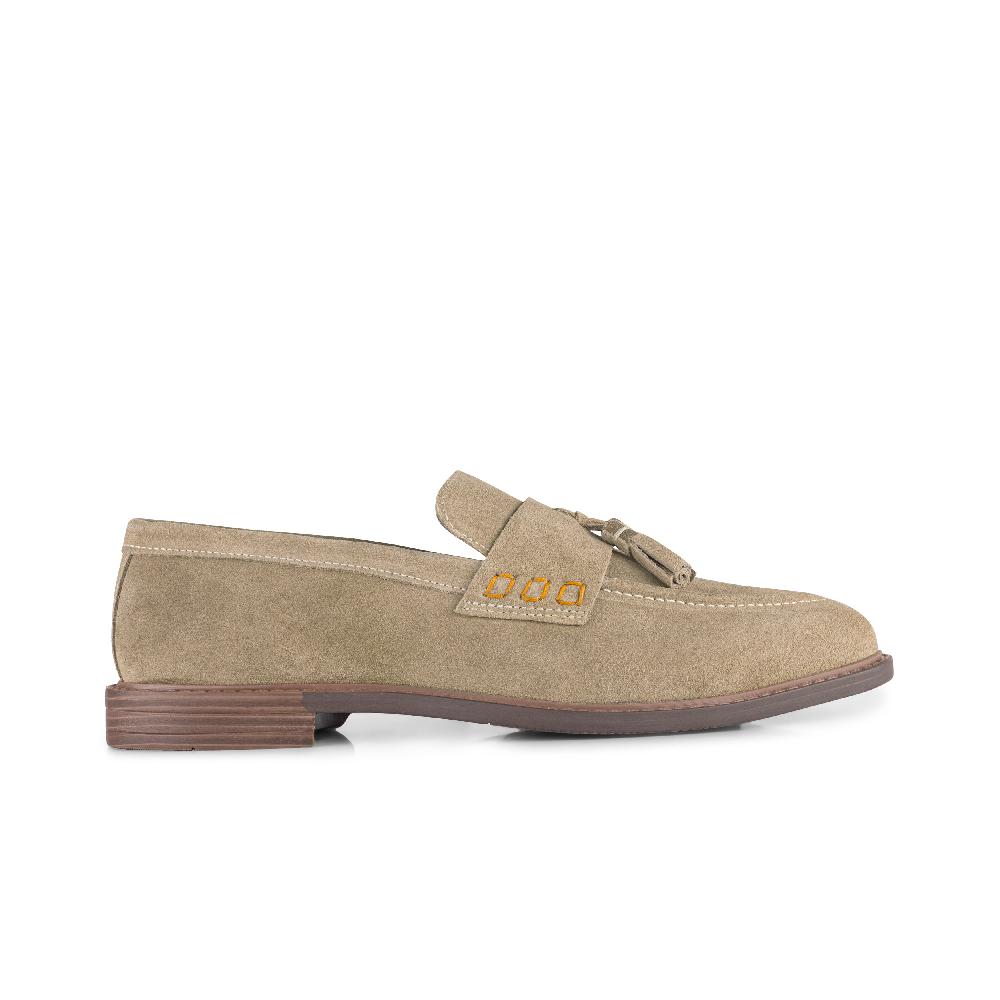 silver street london Suede Leather Tassel Loafers