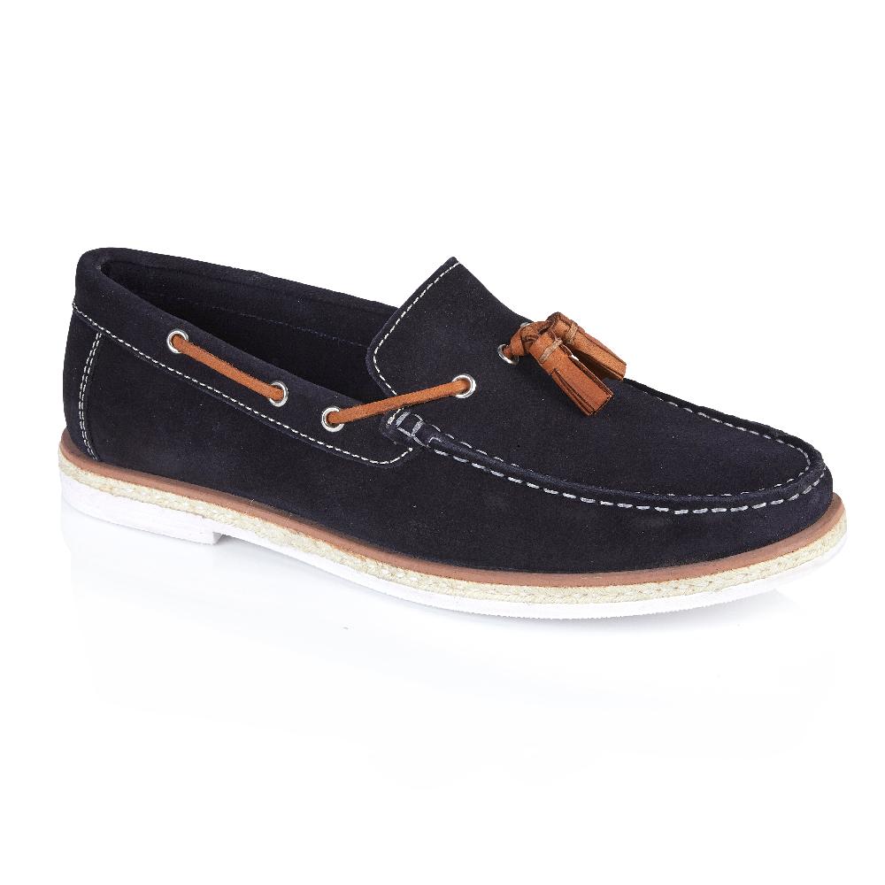 Silver Street London Suede Leather Tassel Loafers