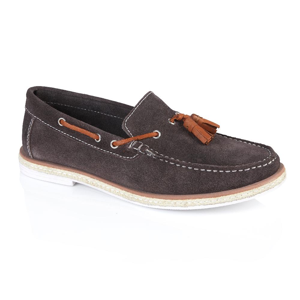 Silver Street London Suede Leather Tassel Loafers