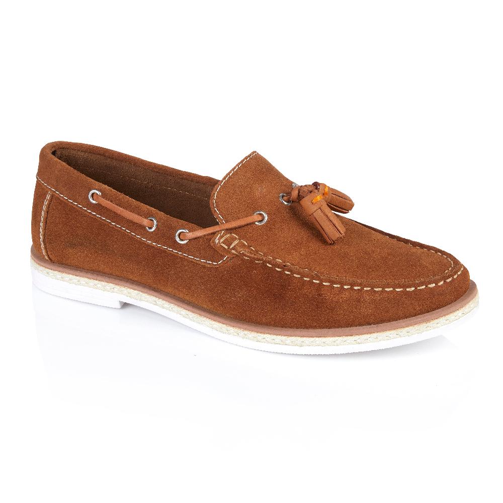 Silver Street London Suede Leather Tassel Loafers