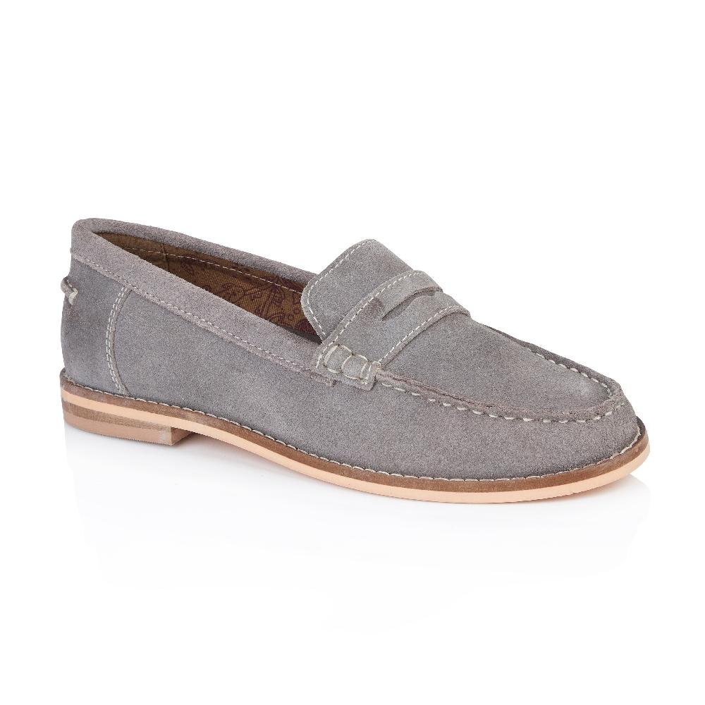 Silver Street London Suede Leather Slip On Deck Shoes