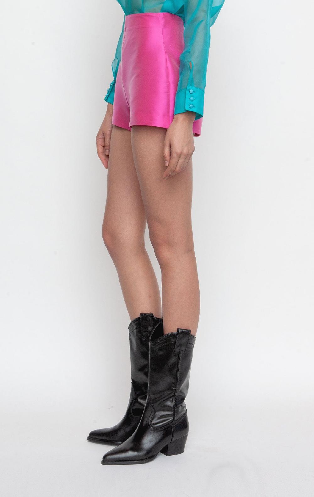 Silvia Astore Abigail Short Pants Pink Mikado