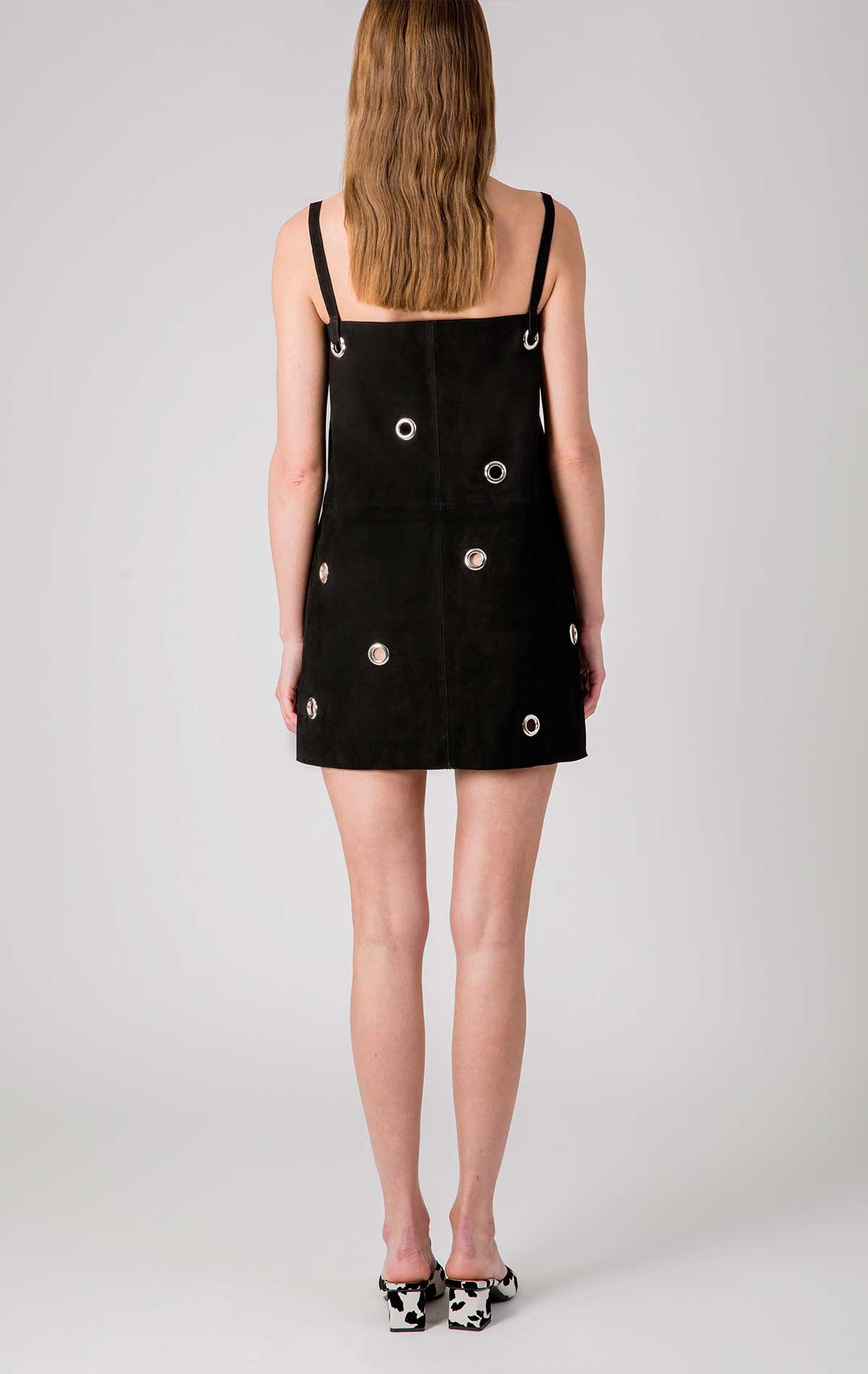 Silvia Astore Anais Dress Black Suede