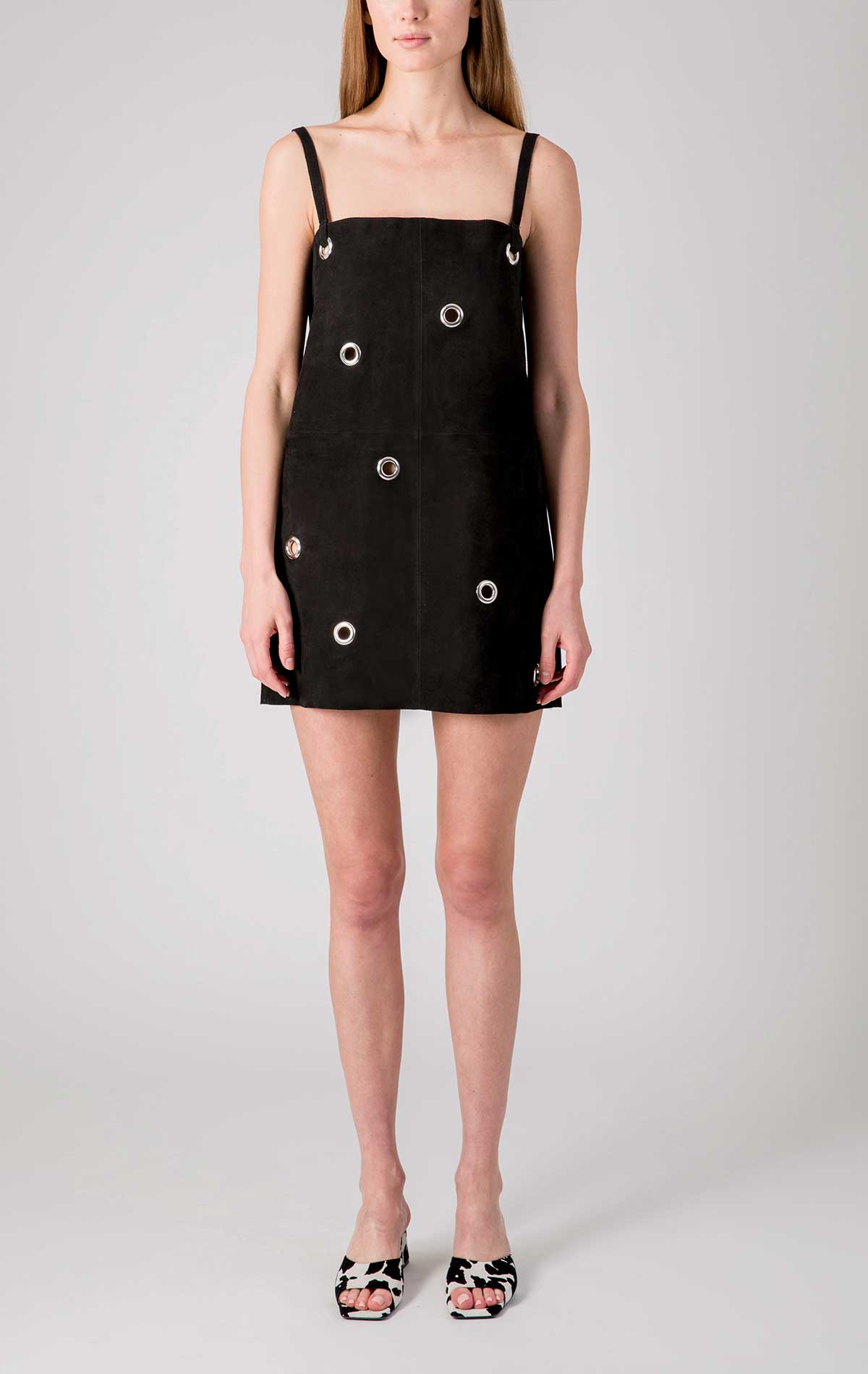 silvia astore Anais Dress Black Suede