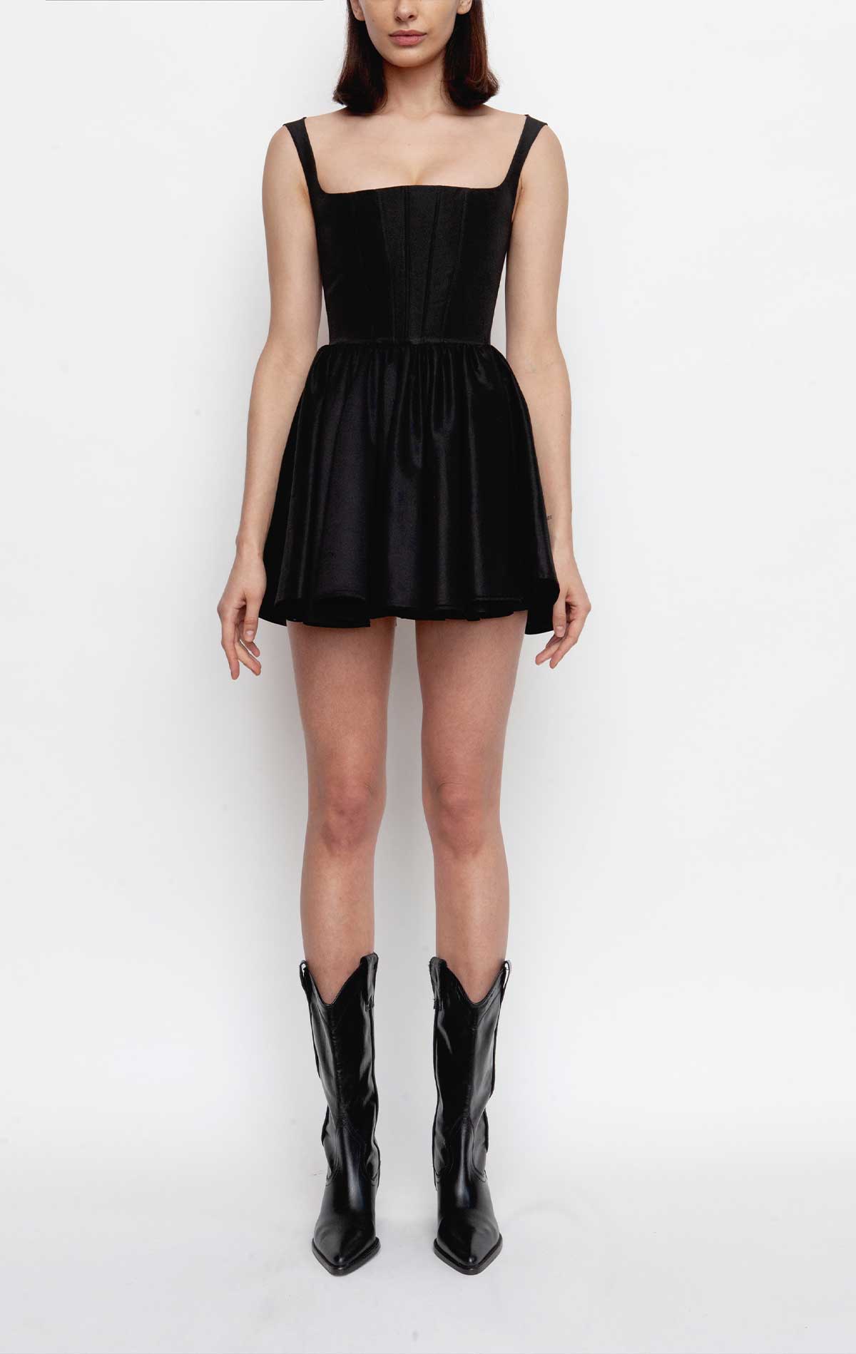 silvia astore Annie Dress Black Cotton