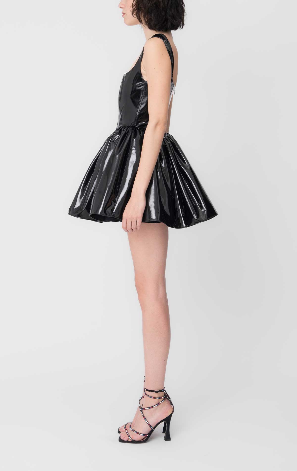 Silvia Astore Annie Dress Black Latex