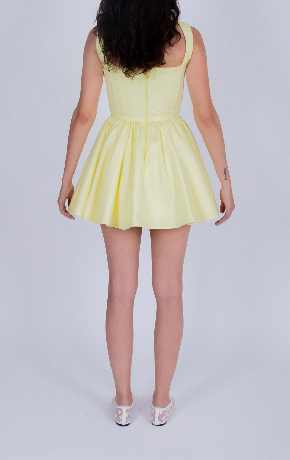 Silvia Astore Annie Dress Cotton Yellow
