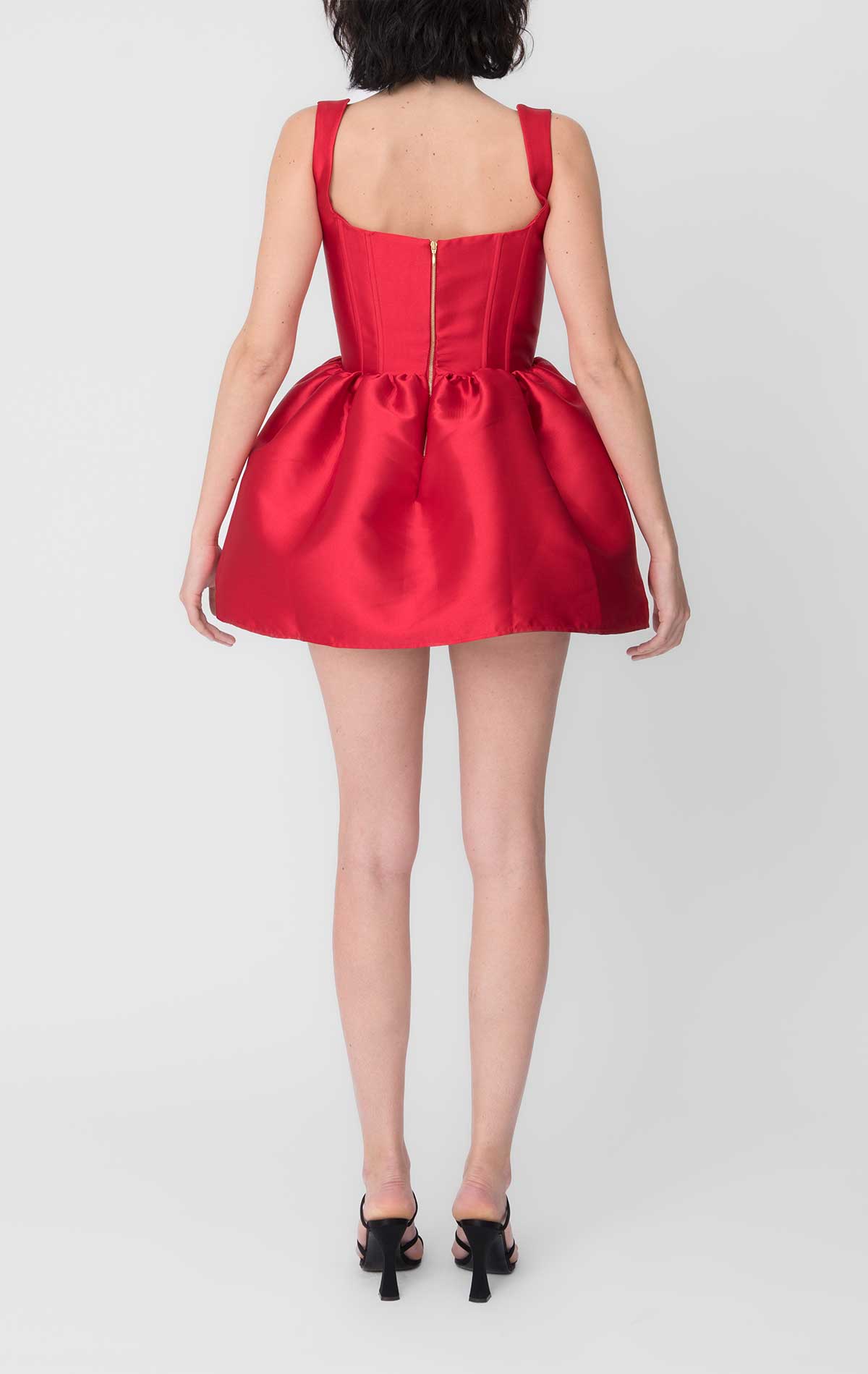 Silvia Astore Annie Dress Red Mikado