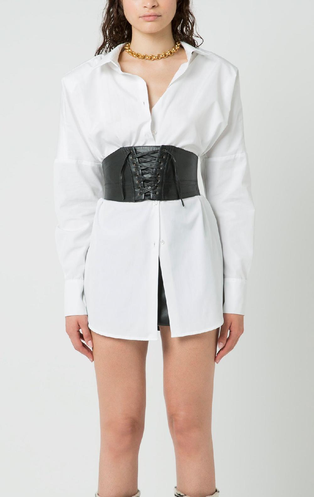 silvia astore Chiara Shirt White Cotton