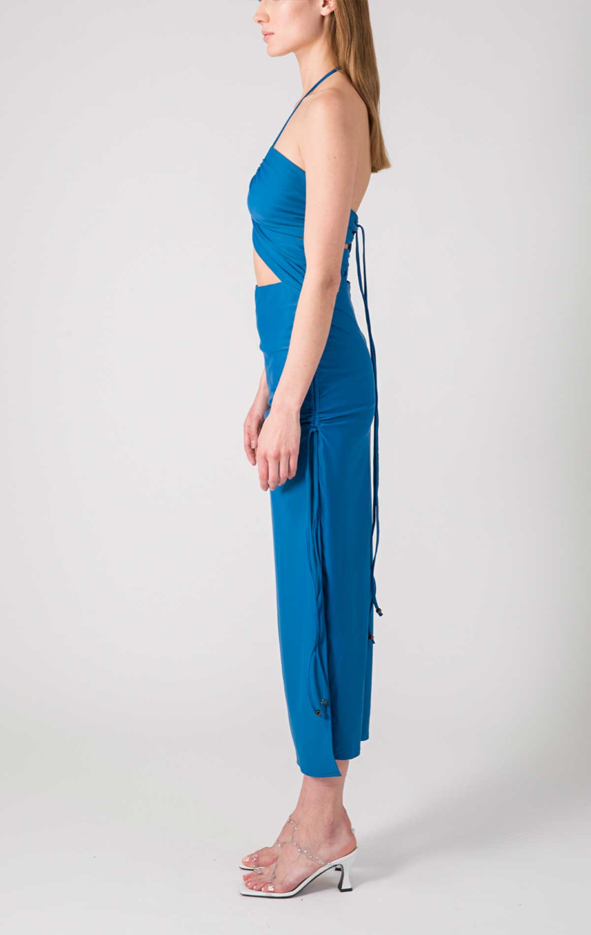 Silvia Astore Era Dress Cobalto Lycra