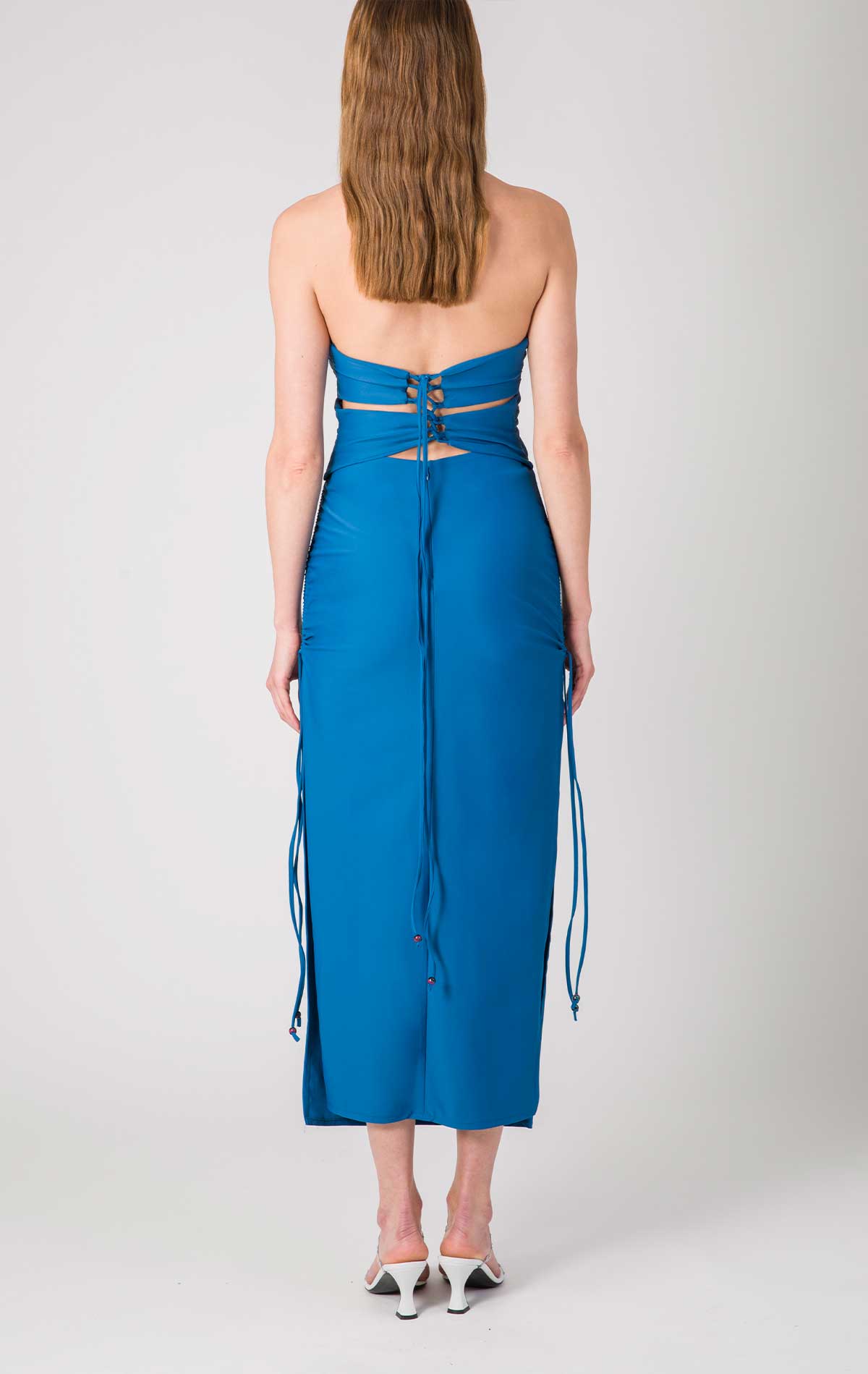 Silvia Astore Era Dress Cobalto Lycra