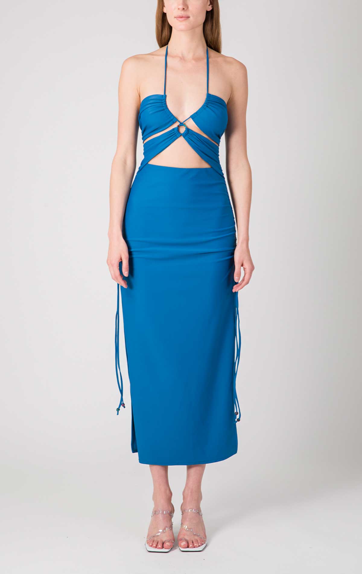 silvia astore Era Dress Cobalto Lycra