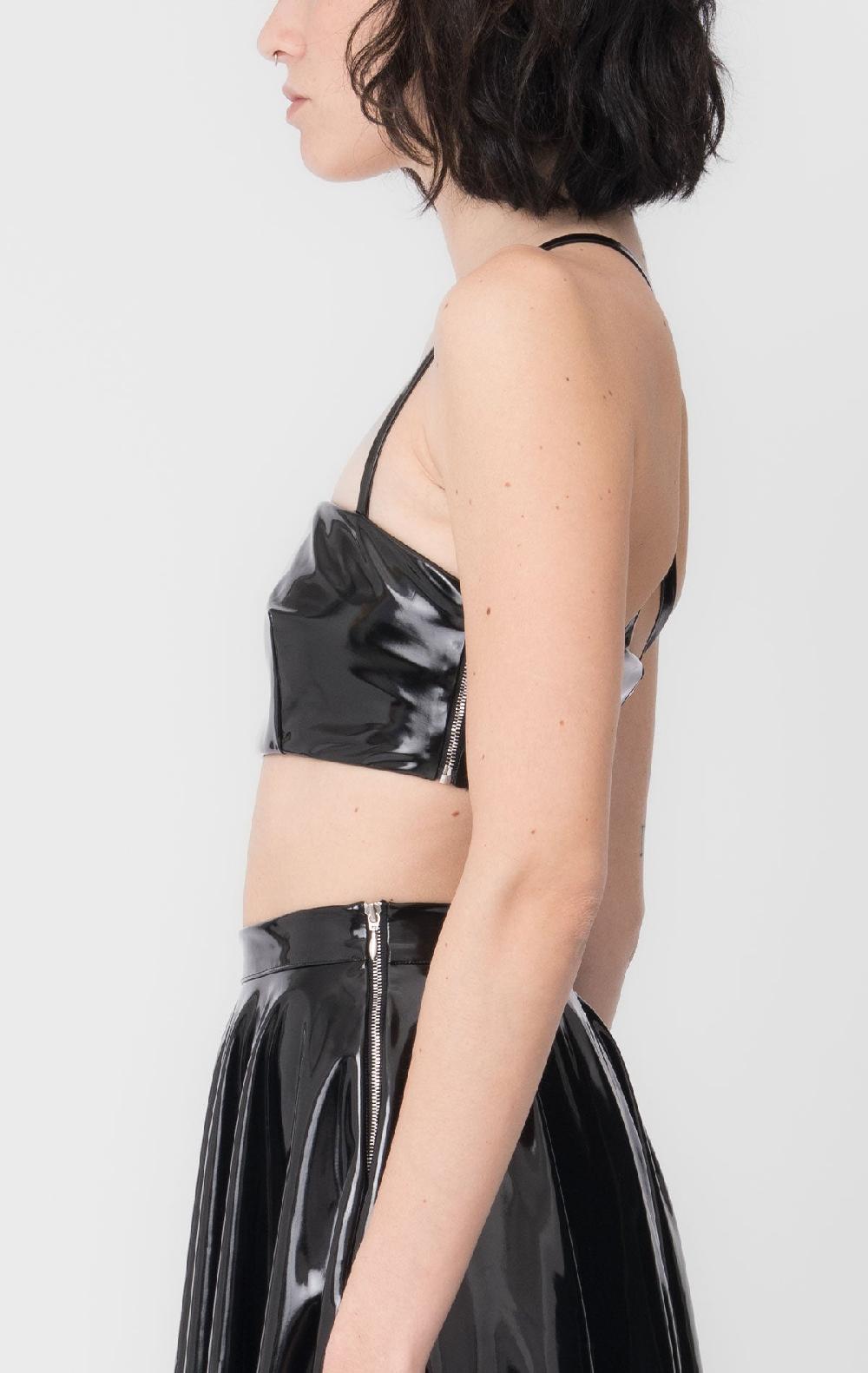 Silvia Astore Gio Bralette Black Latex