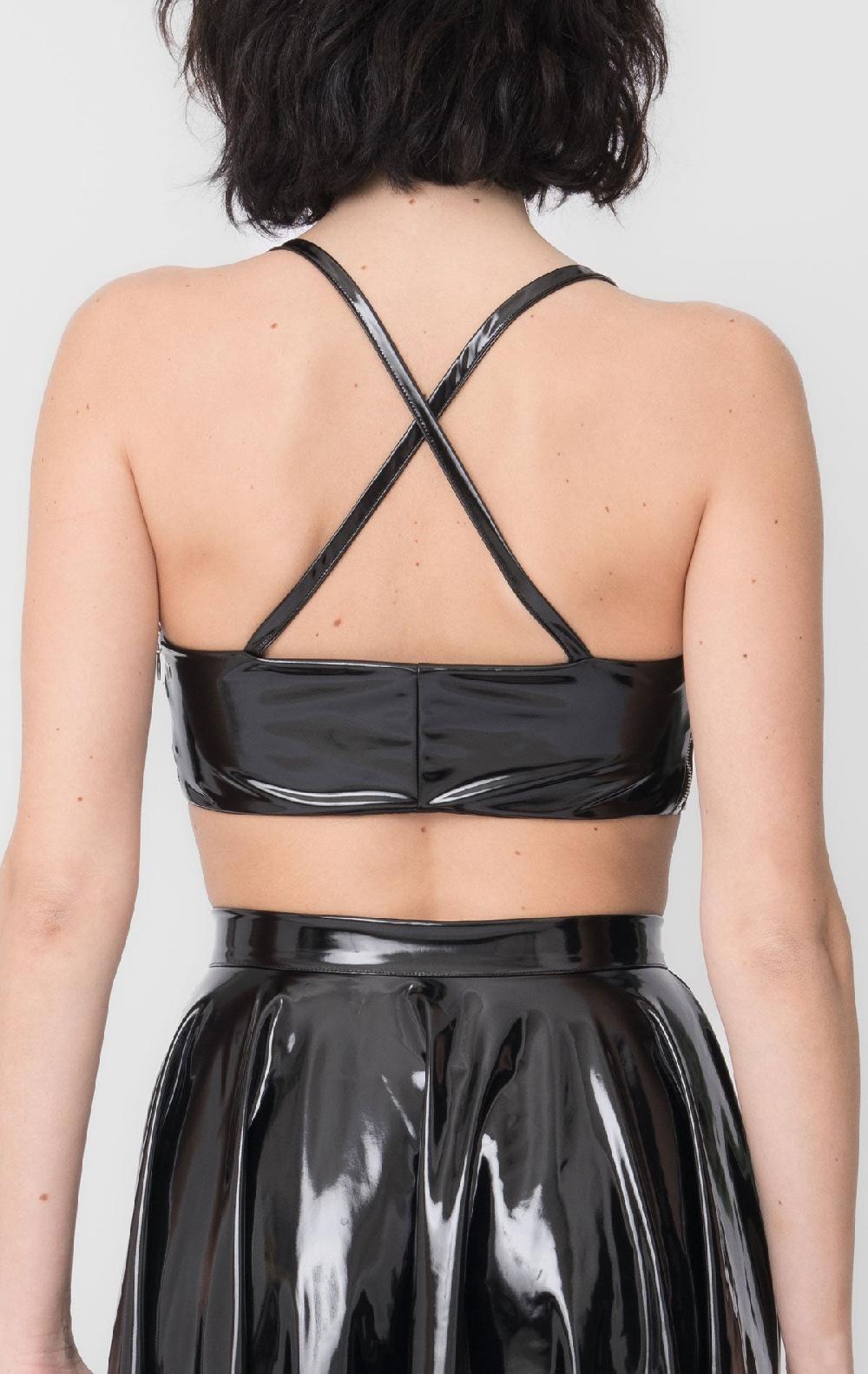 Silvia Astore Gio Bralette Black Latex