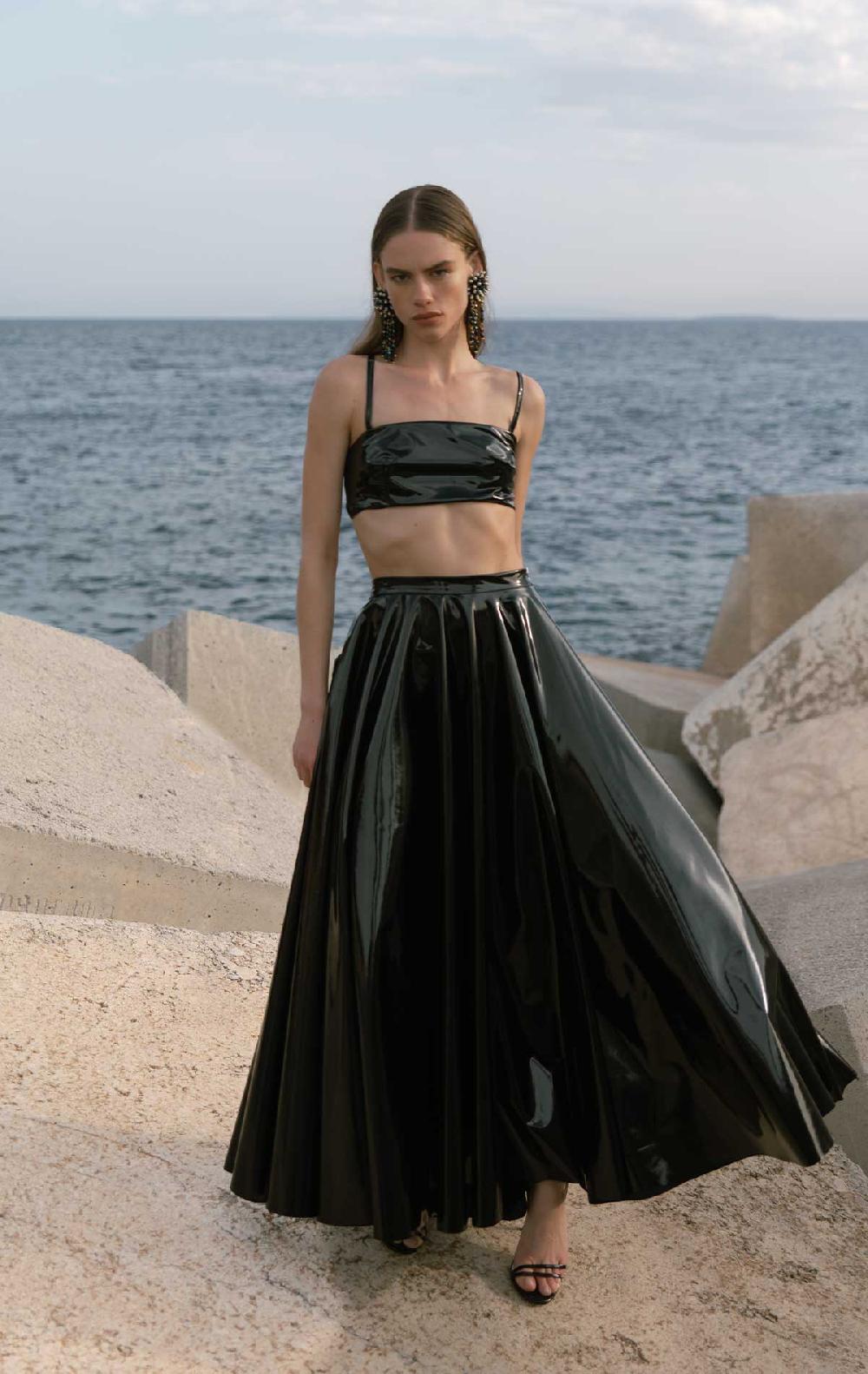 Silvia Astore Gio Bralette Black Latex