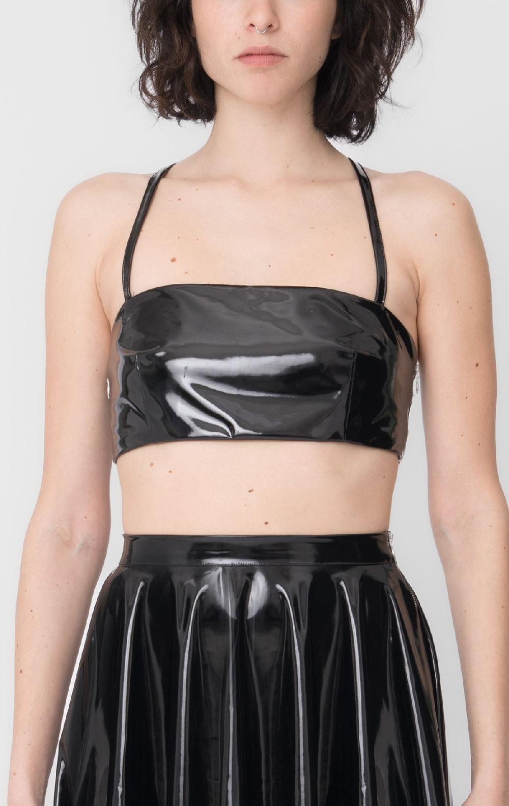 silvia astore Gio Bralette Black Latex
