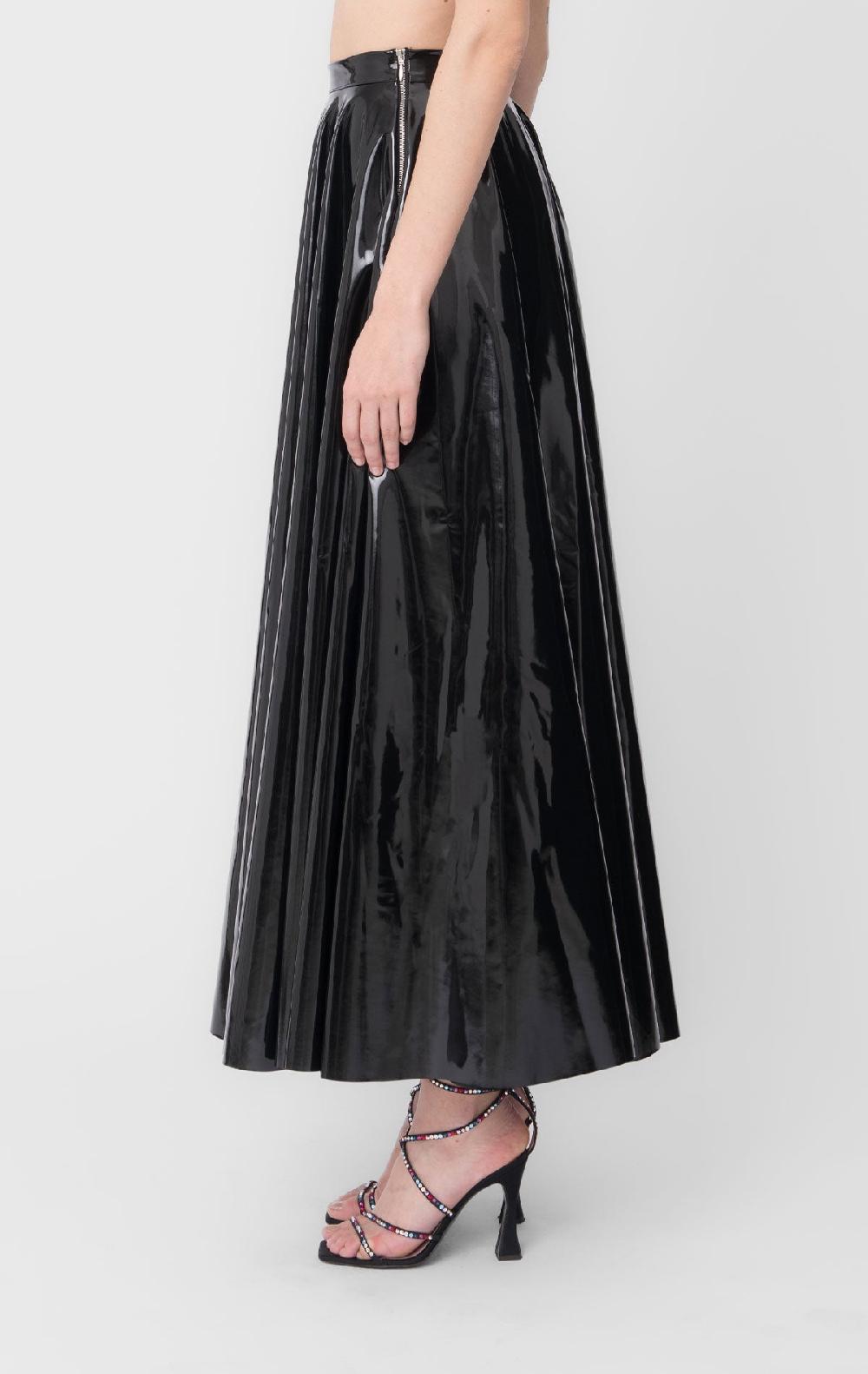 Silvia Astore Gio Skirt Black Latex