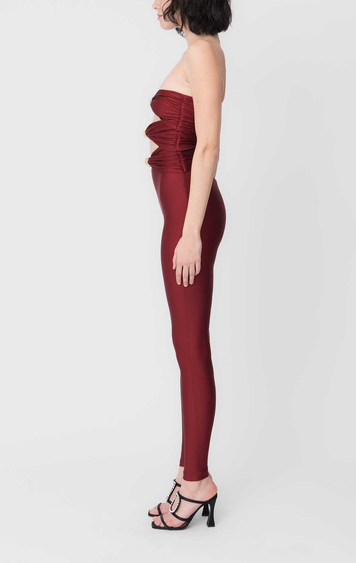Silvia Astore Goa Jumpsuit Plum Lycra