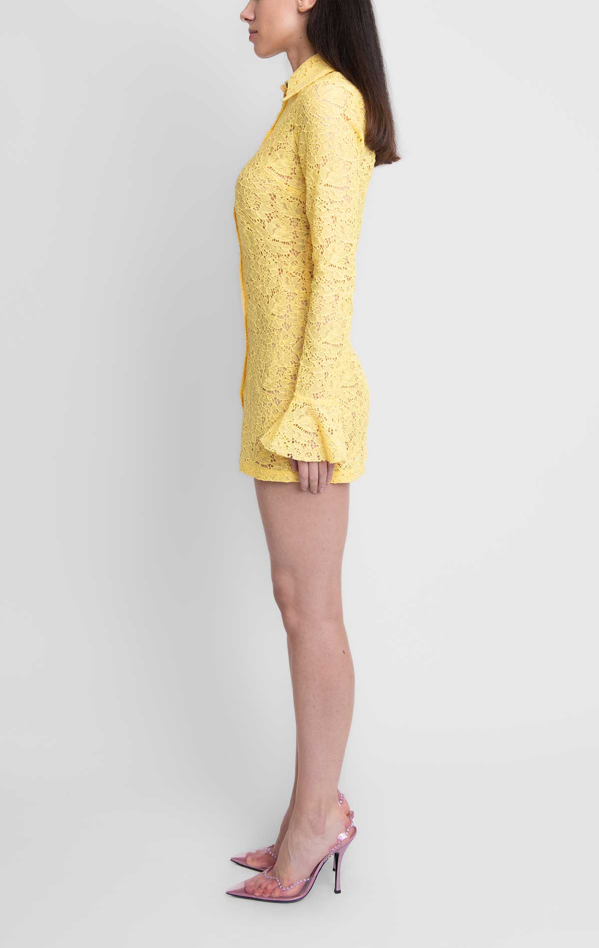 Silvia Astore Irene Dress Yellow Lace