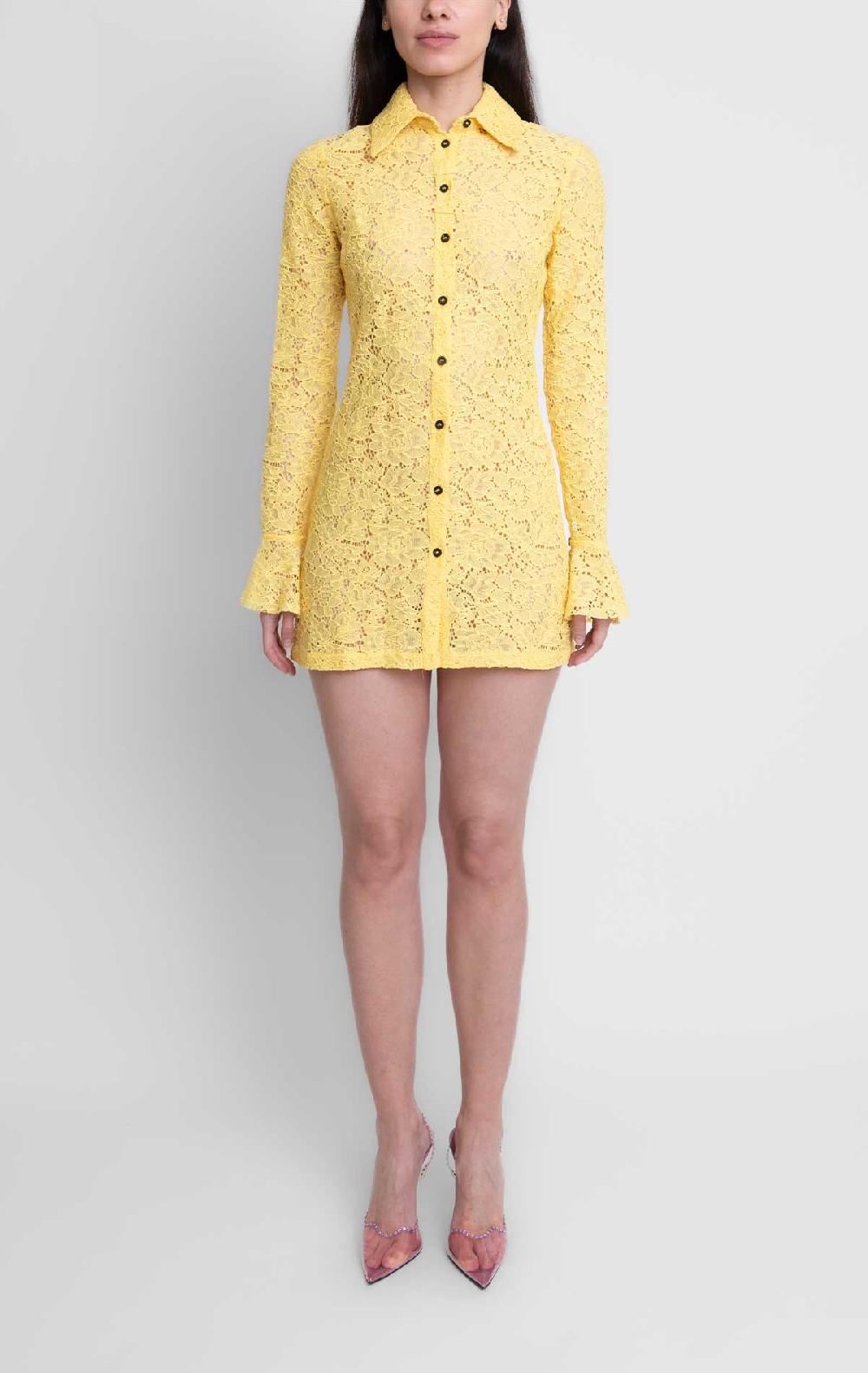 silvia astore Irene Dress Yellow Lace