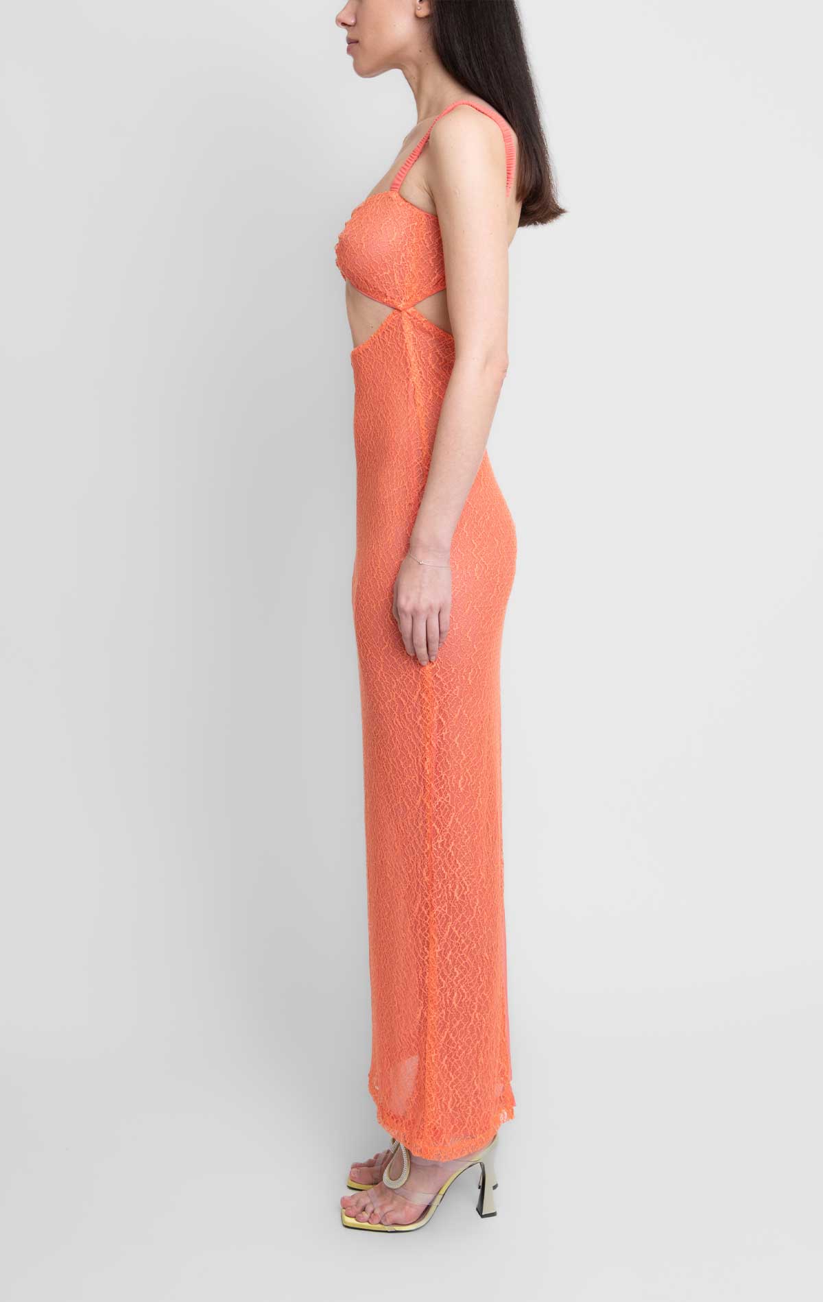 Silvia Astore Isa Dress Peach Lace