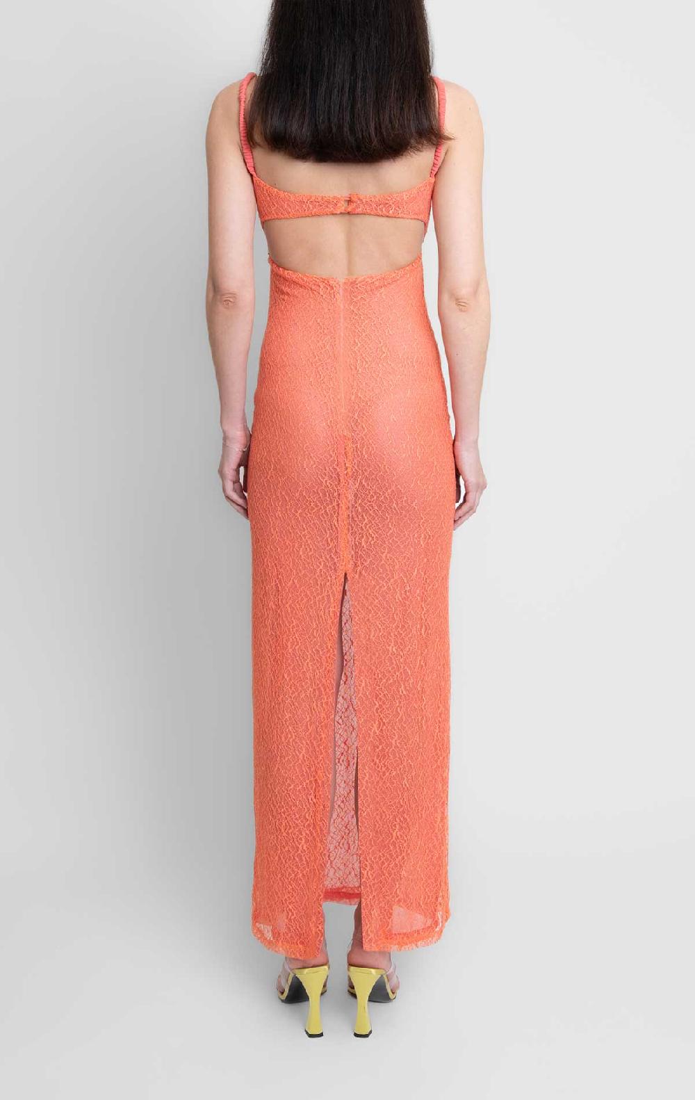 Silvia Astore Isa Dress Peach Lace