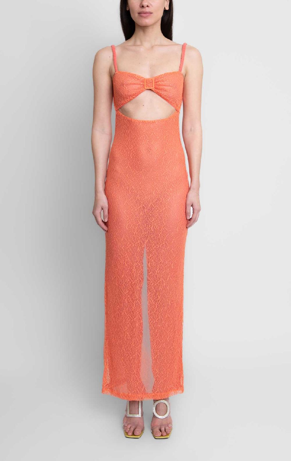 silvia astore Isa Dress Peach Lace