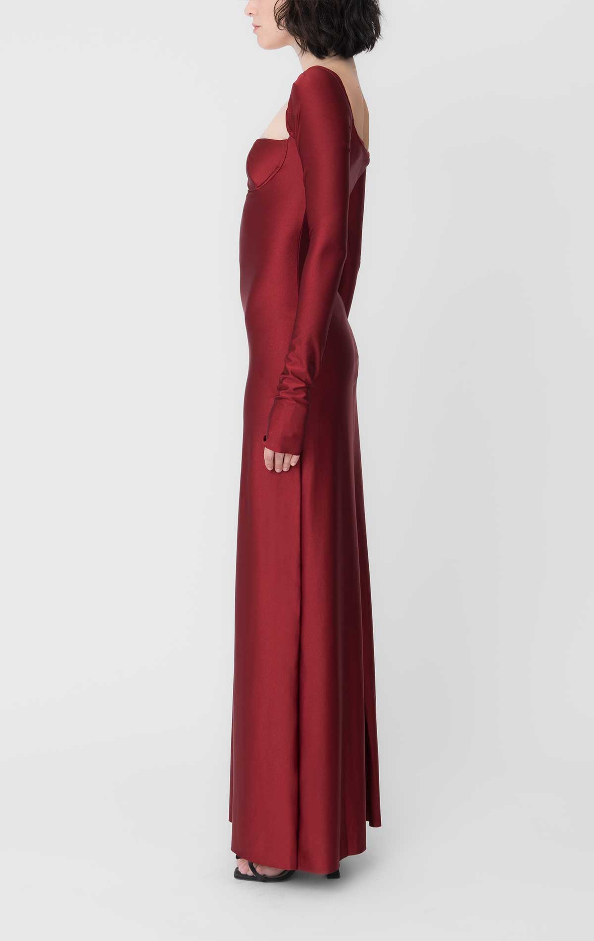 Silvia Astore Judith Dress Plum Lycra