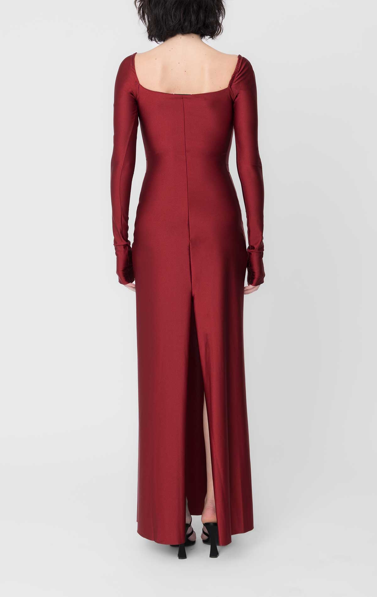 Silvia Astore Judith Dress Plum Lycra