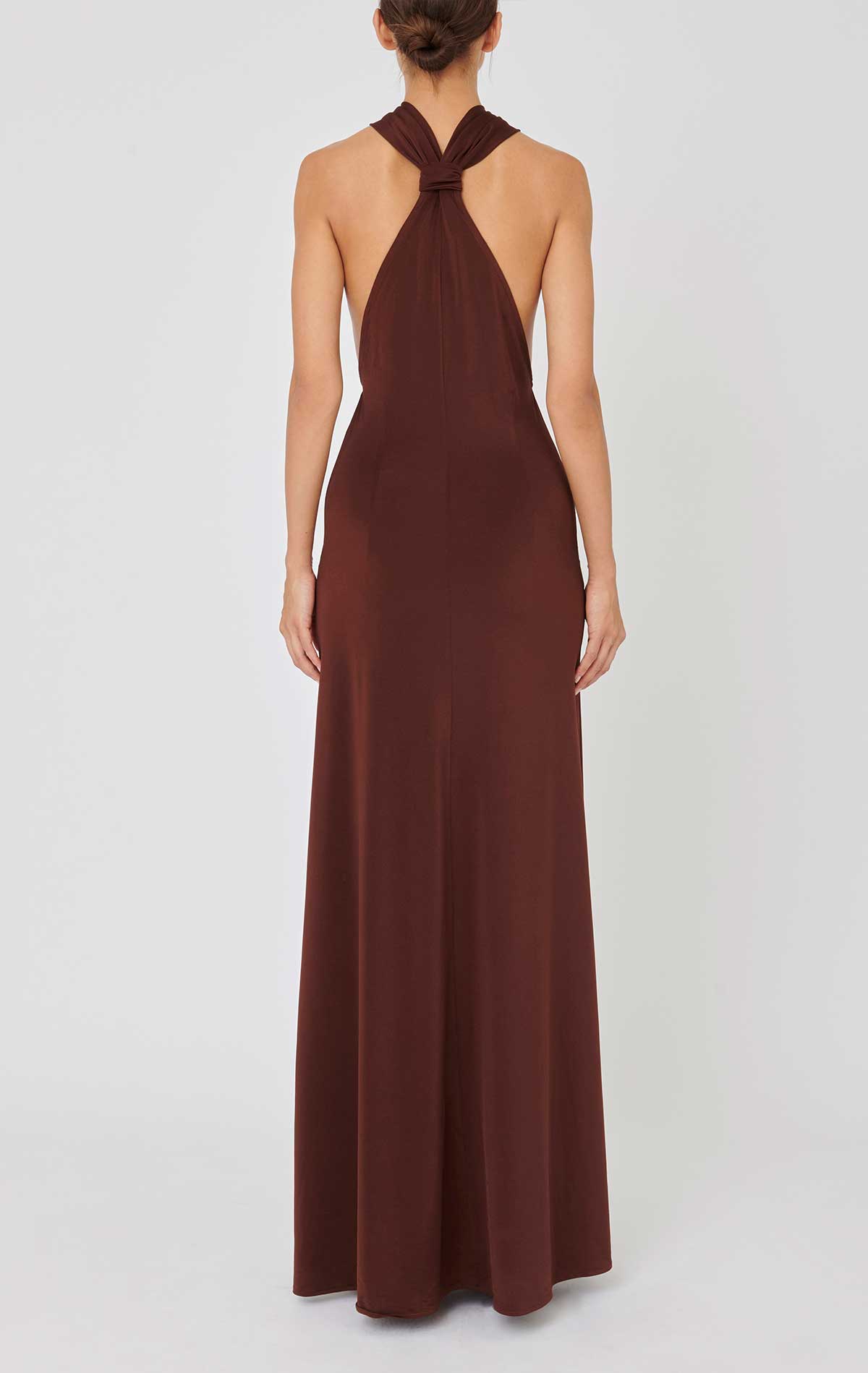 Silvia Astore Kim Dress Chocolate Stretch Jersey