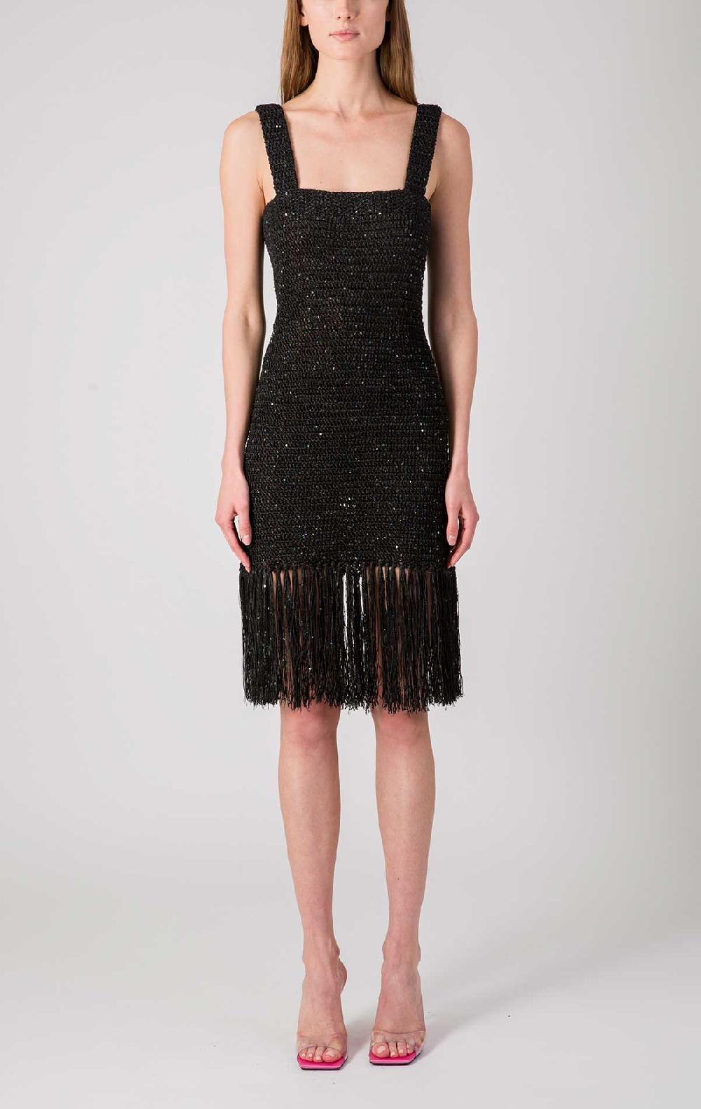 silvia astore Lena Dress Black Crochet